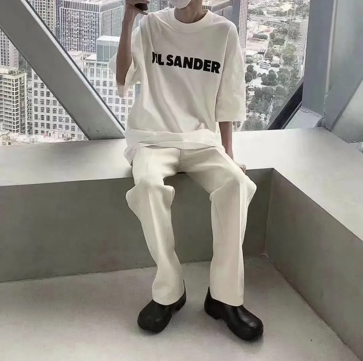 Logo Print Oversized Cotton T-Shirt D14024985 — view 53