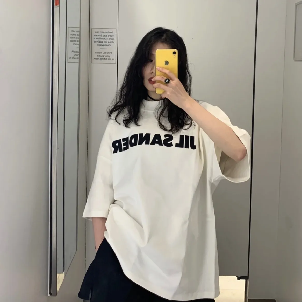Logo Print Oversized Cotton T-Shirt D14024985 — view 56