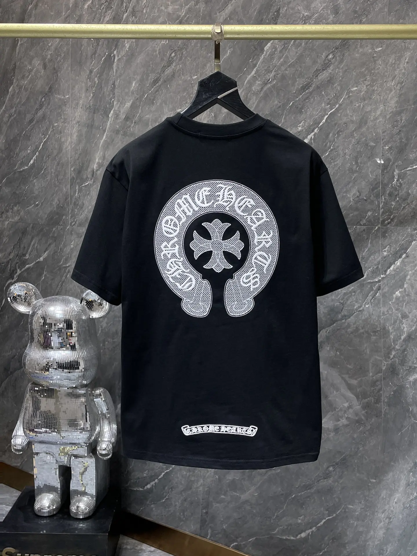Embroidered Horseshoe Logo Cotton T-Shirt D6015888 — view 6