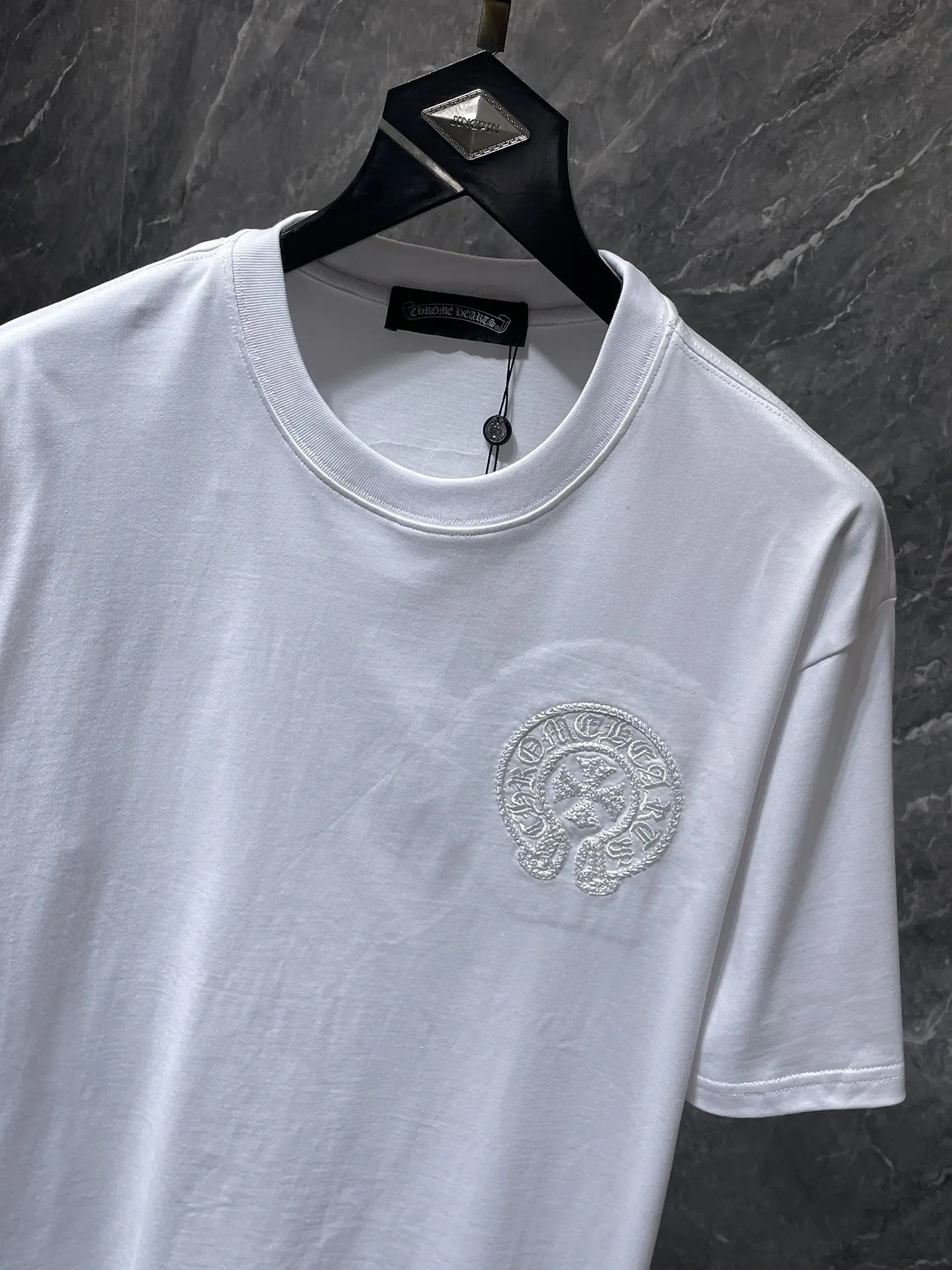 Embroidered Horseshoe Logo Cotton T-Shirt D6515884 — view 4