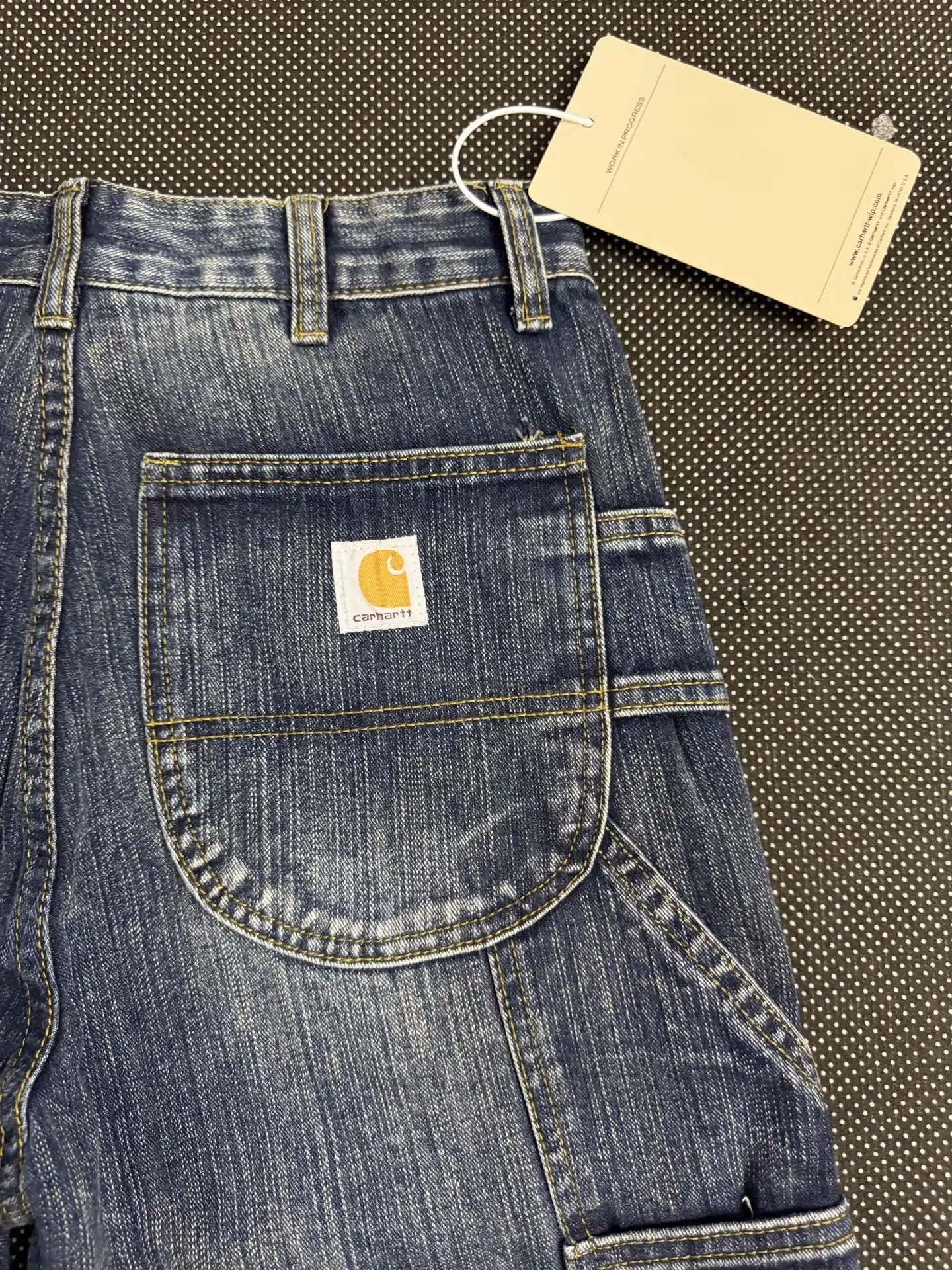 Double-Knee Washed Straight-Leg Jeans D19023132 — view 8