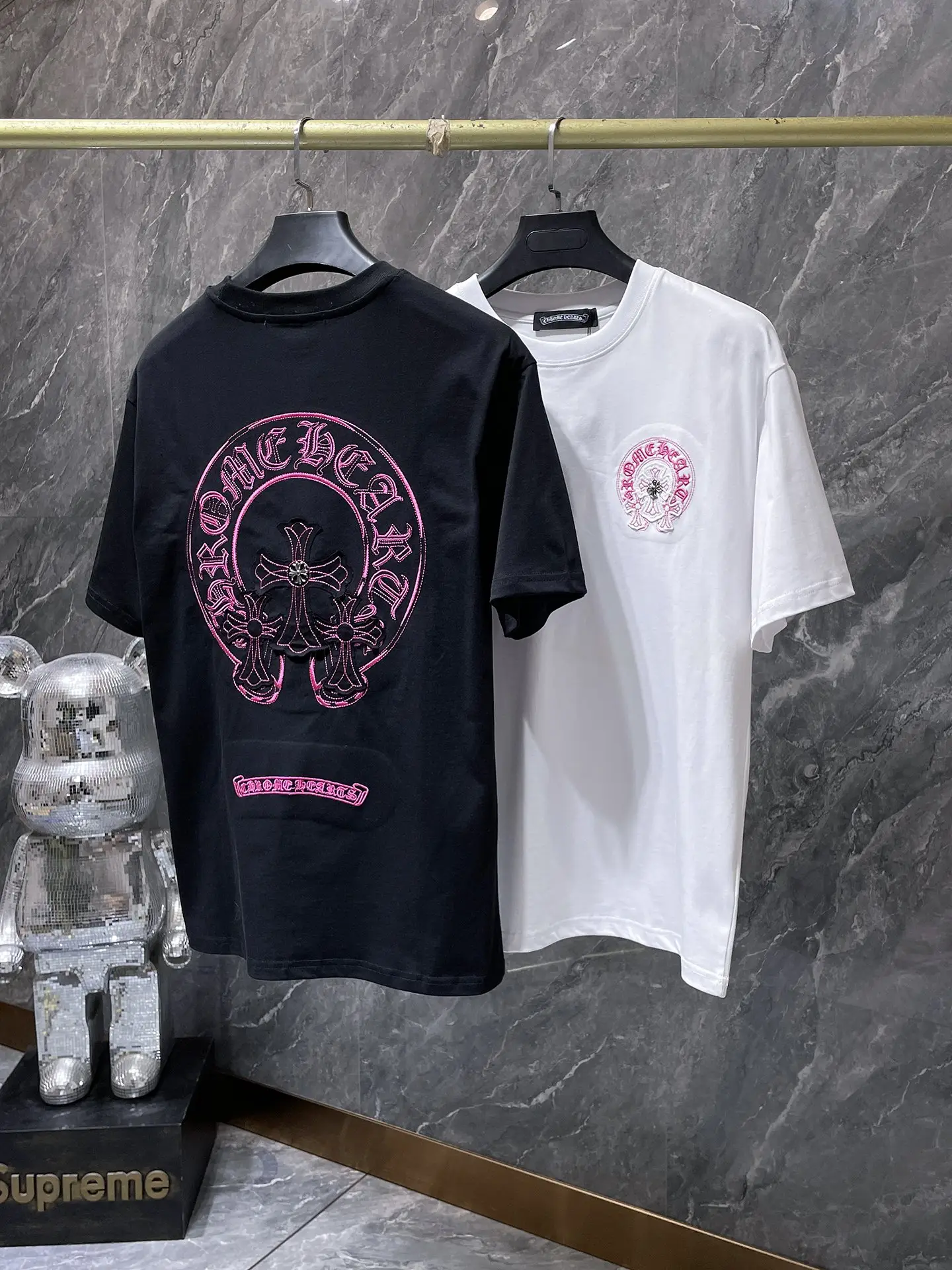 Embroidered Horseshoe Logo Cotton T-Shirt D6015881