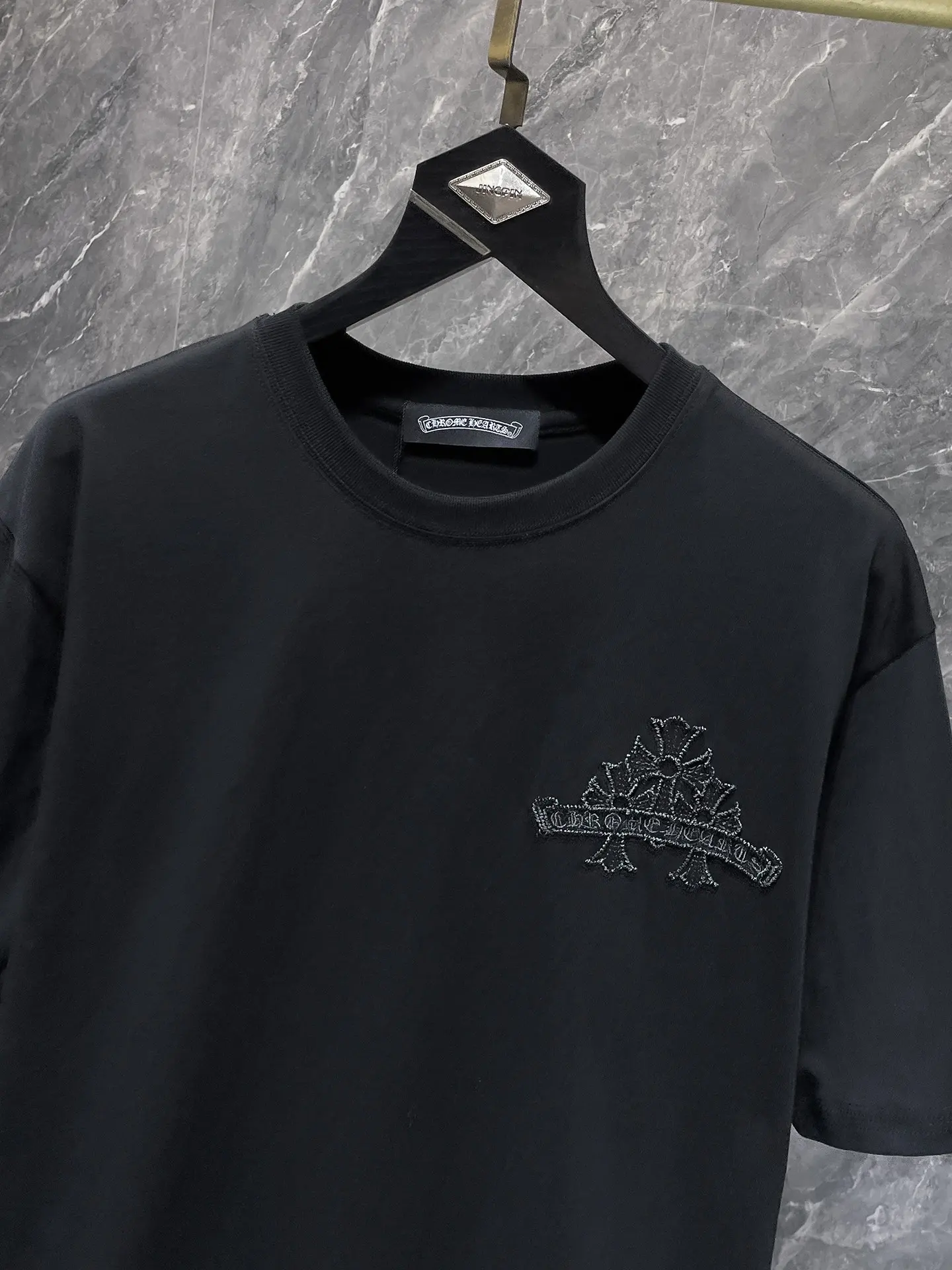 Embroidered Cross Logo Cotton T-Shirt D7015879 — view 4