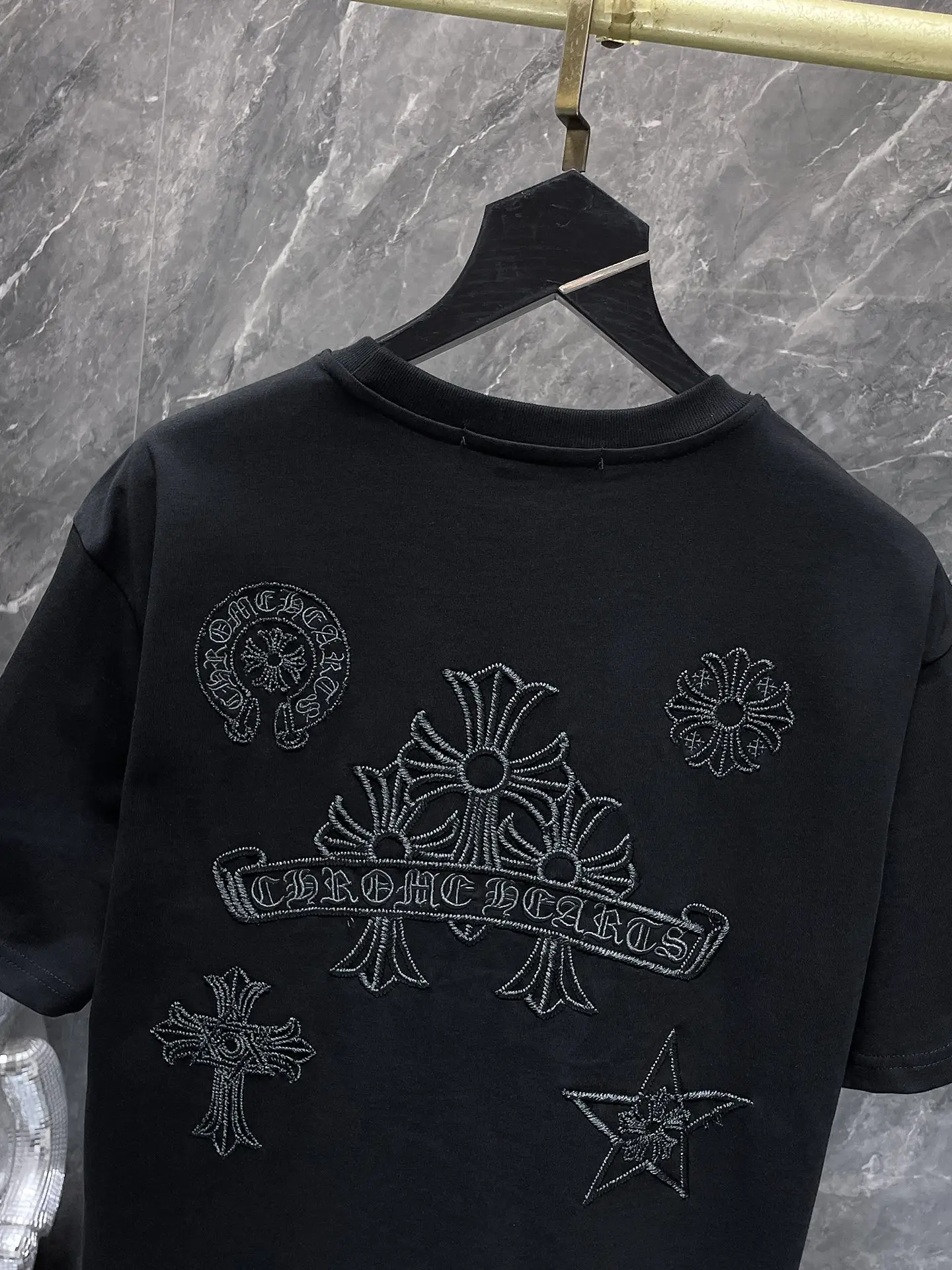 Embroidered Cross Logo Cotton T-Shirt D7015879 — view 6
