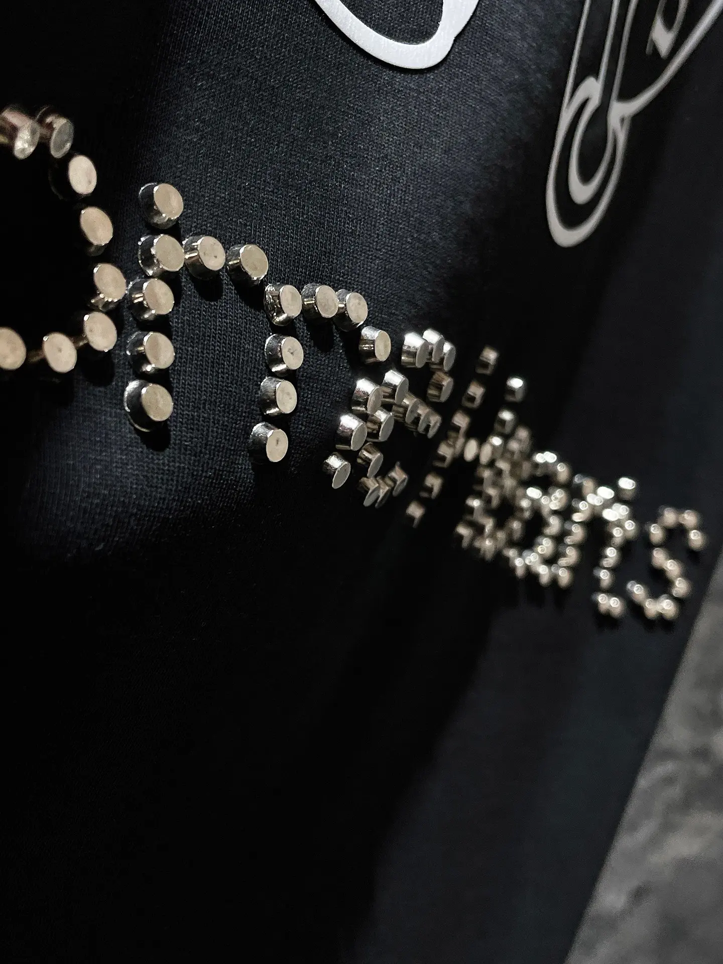Horseshoe Logo Rhinestone Cotton T-Shirt D12012044 — view 7