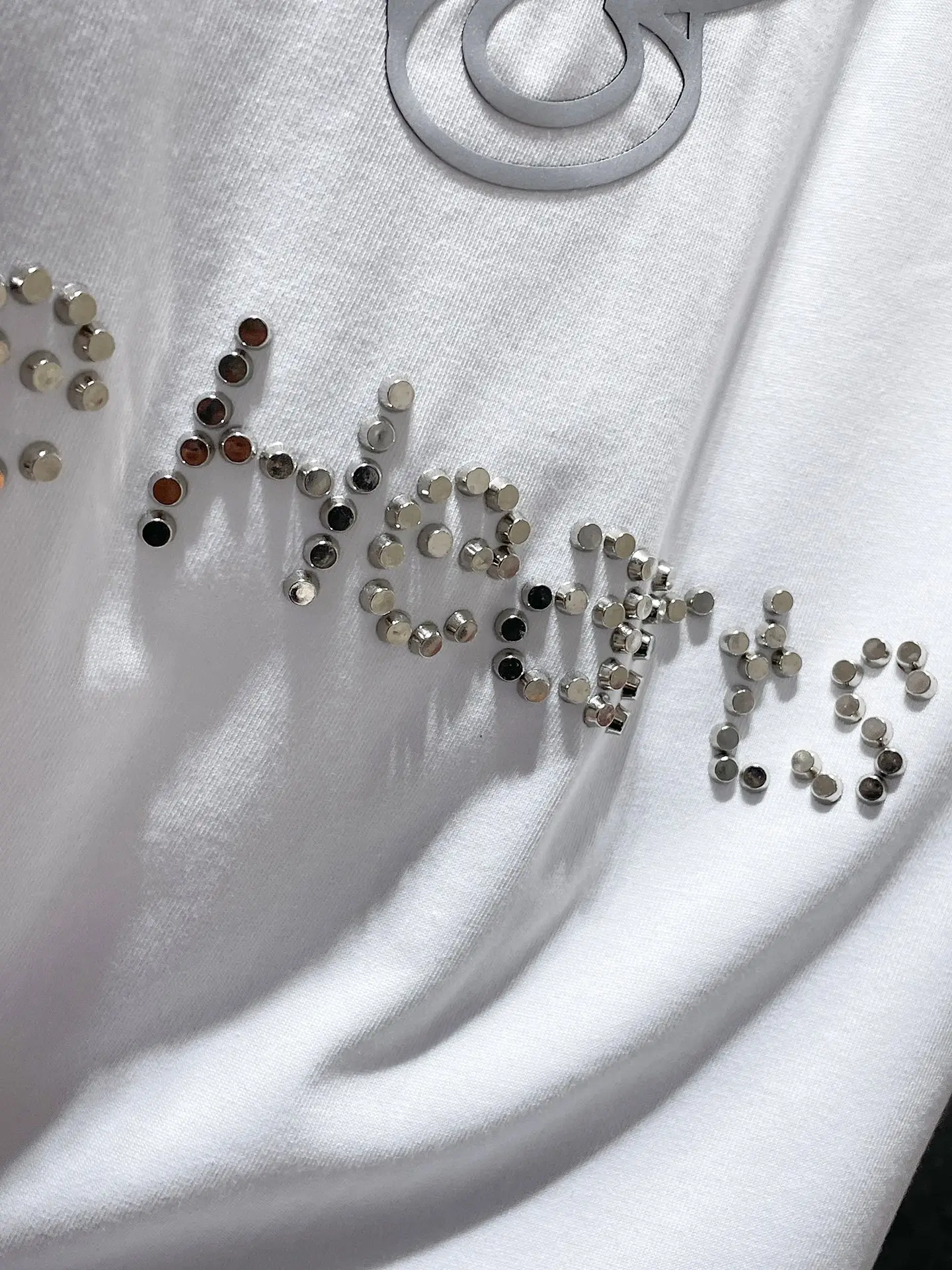Horseshoe Logo Rhinestone Cotton T-Shirt D7015877 — view 8