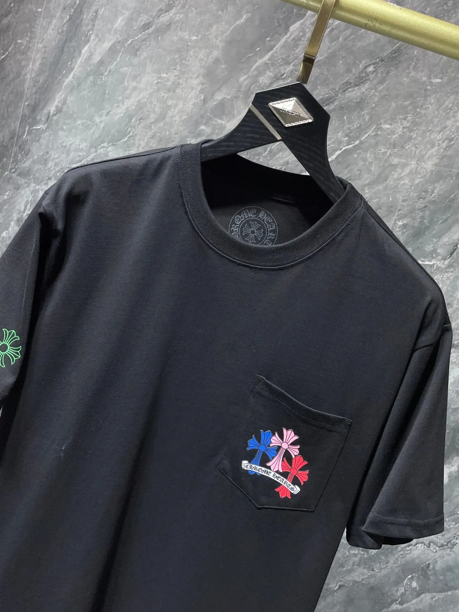 Chrome Hearts Multi-Color Cross Pocket T-Shirt D10512040