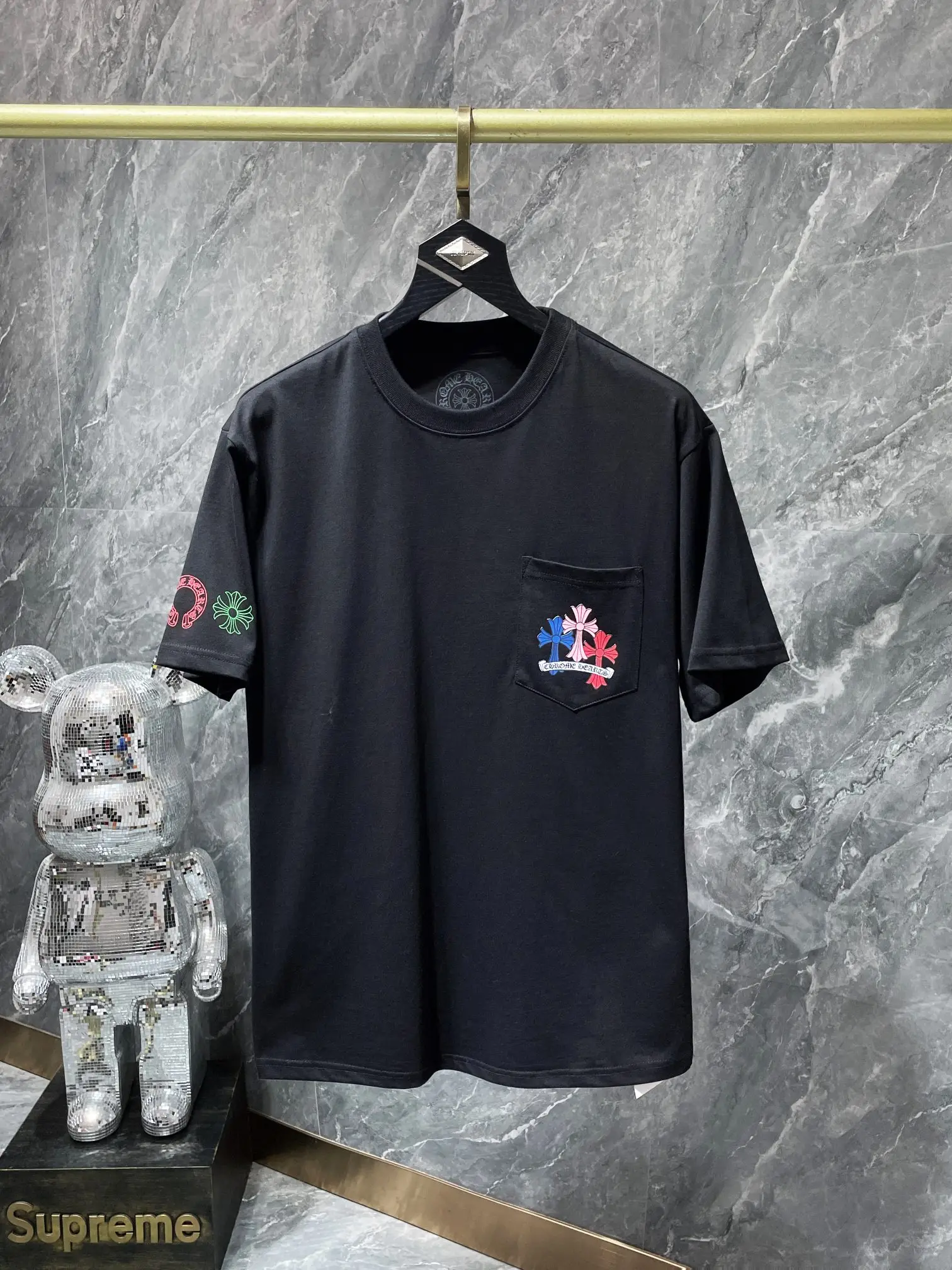 Chrome Hearts Multi-Color Cross Pocket T-Shirt D10512040 — view 4