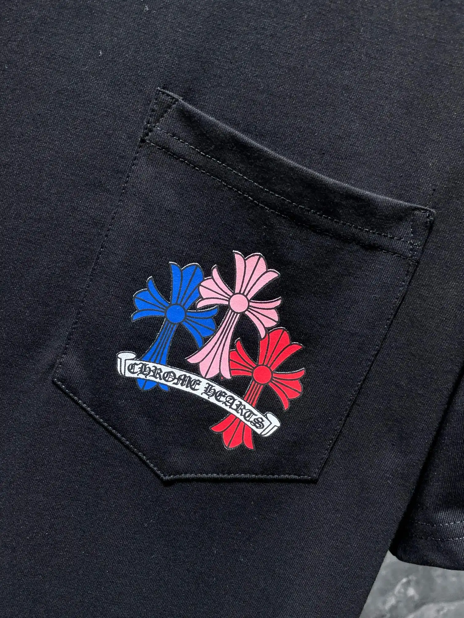 Chrome Hearts Multi-Color Cross Pocket T-Shirt D5515872 — view 3