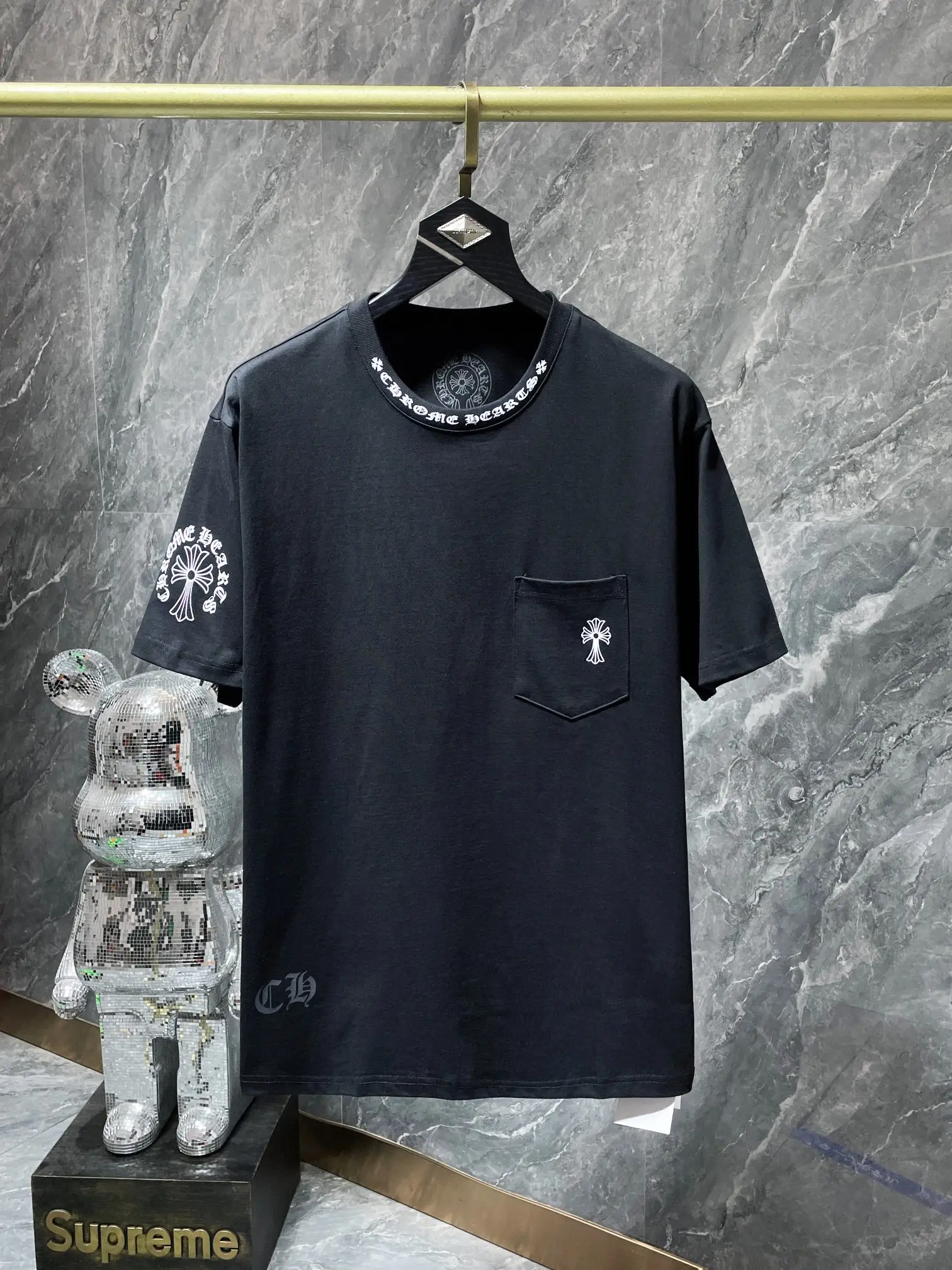 Logo-Embroidered Cotton-Jersey Pocket T-Shirt D5515869