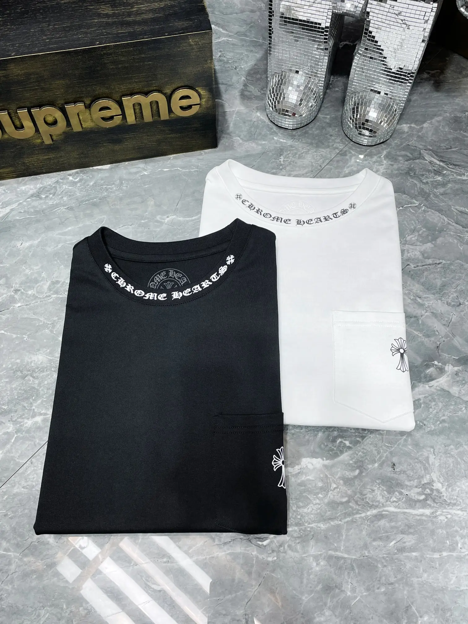 Logo-Intarsia Cotton-Jersey Pocket T-Shirt D5515868 — view 9
