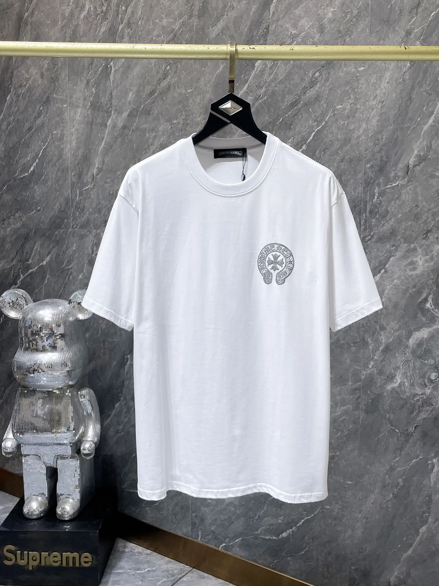 Logo Embroidery Heavyweight Cotton T-Shirt D10512028