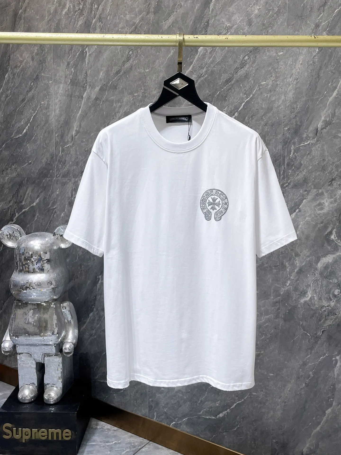 Logo Embroidery Heavyweight Cotton T-Shirt D10512028