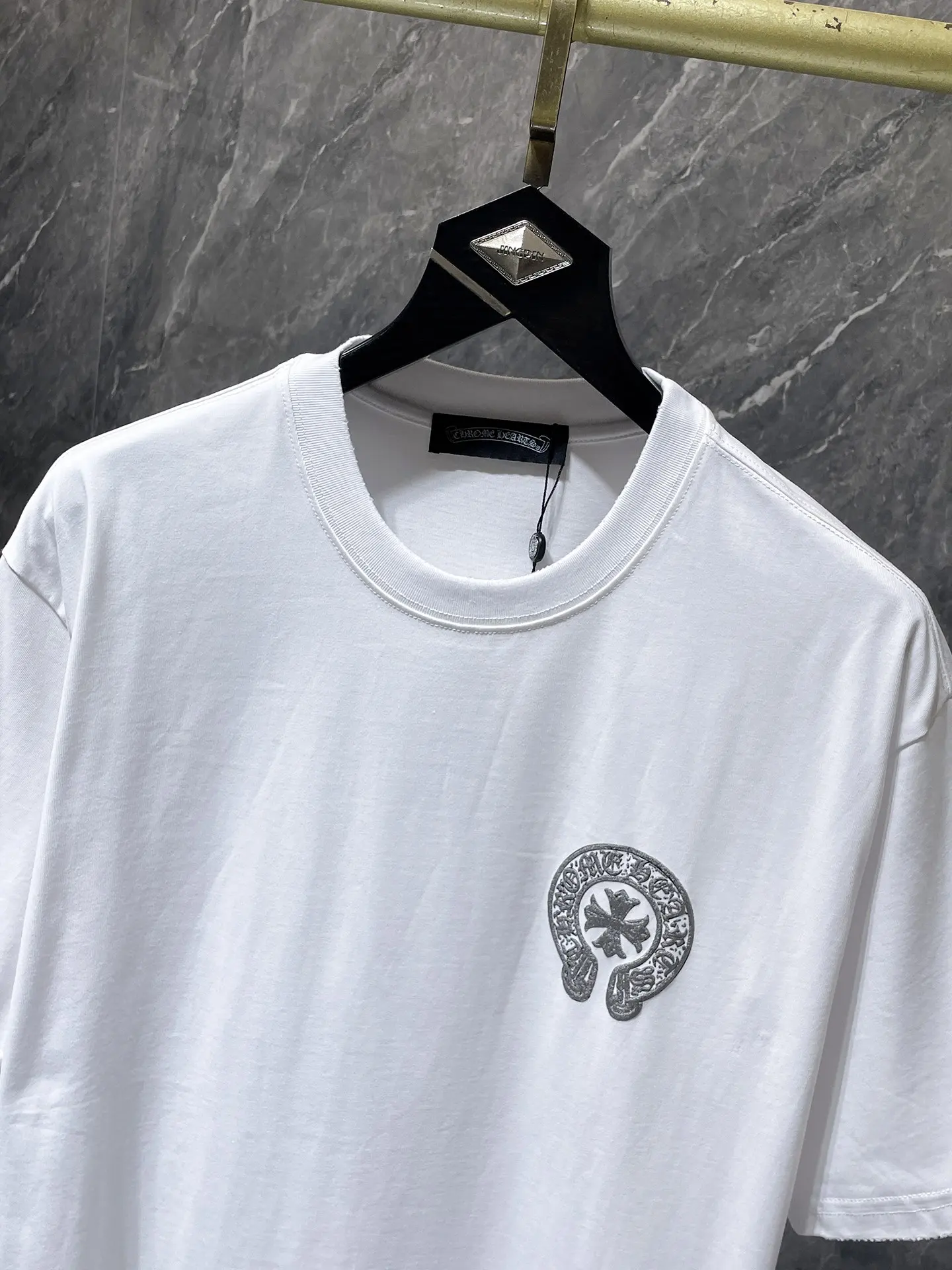 Logo Embroidery Heavyweight Cotton T-Shirt D10512028 — view 4