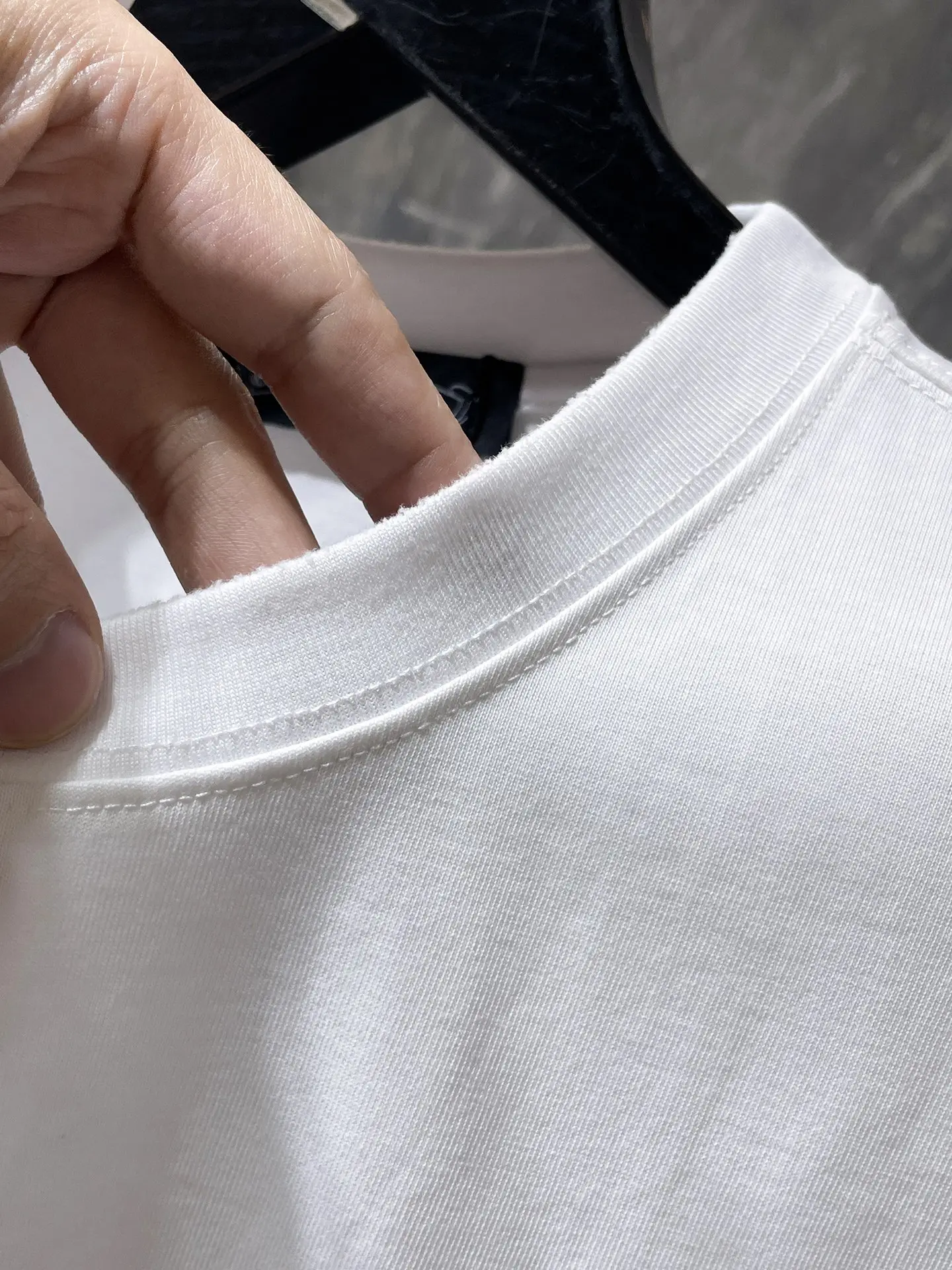 Logo Embroidery Heavyweight Cotton T-Shirt D10512028 — view 8