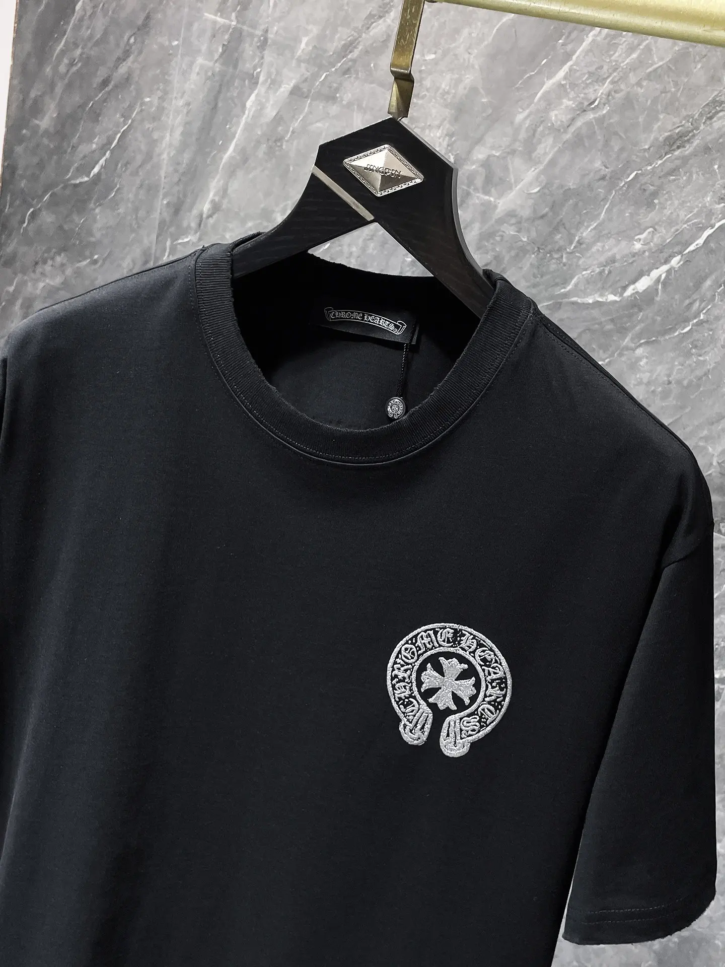 Logo Embroidery Heavyweight Cotton T-Shirt D10512029 — view 4