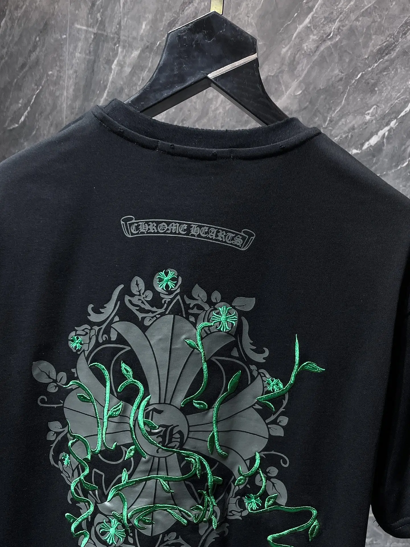 Embroidered Horseshoe Logo Cotton T-Shirt D7015843 — view 6