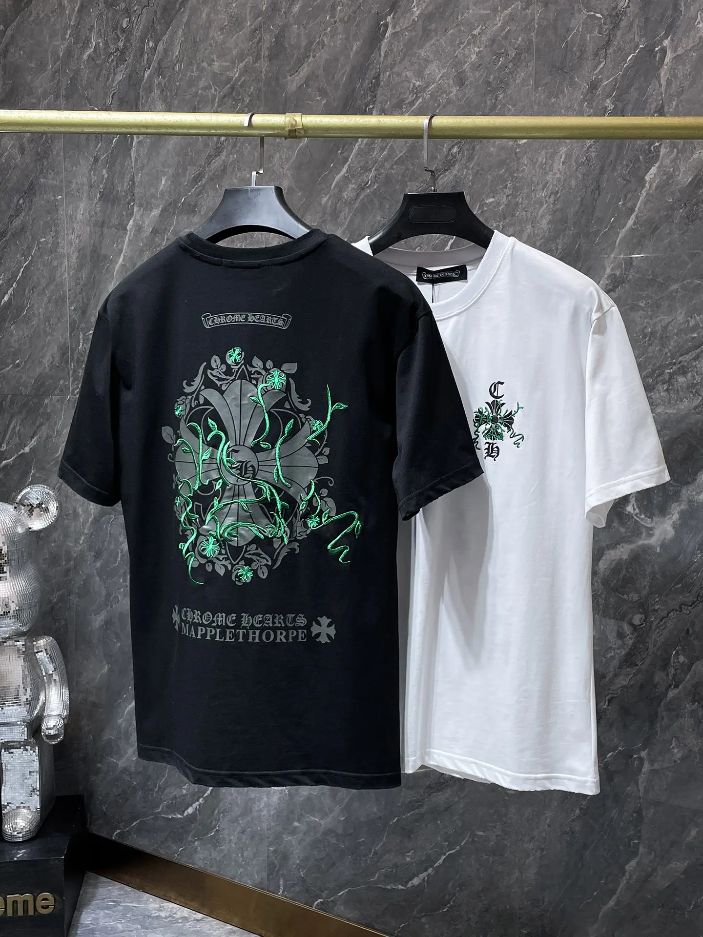 Embroidered Horseshoe Logo Cotton T-Shirt D7015843 — view 9