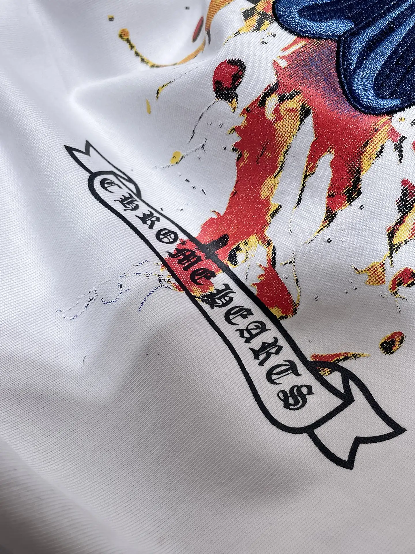 Paint-Splatter Cross Patch T-Shirt D12012000 — view 7