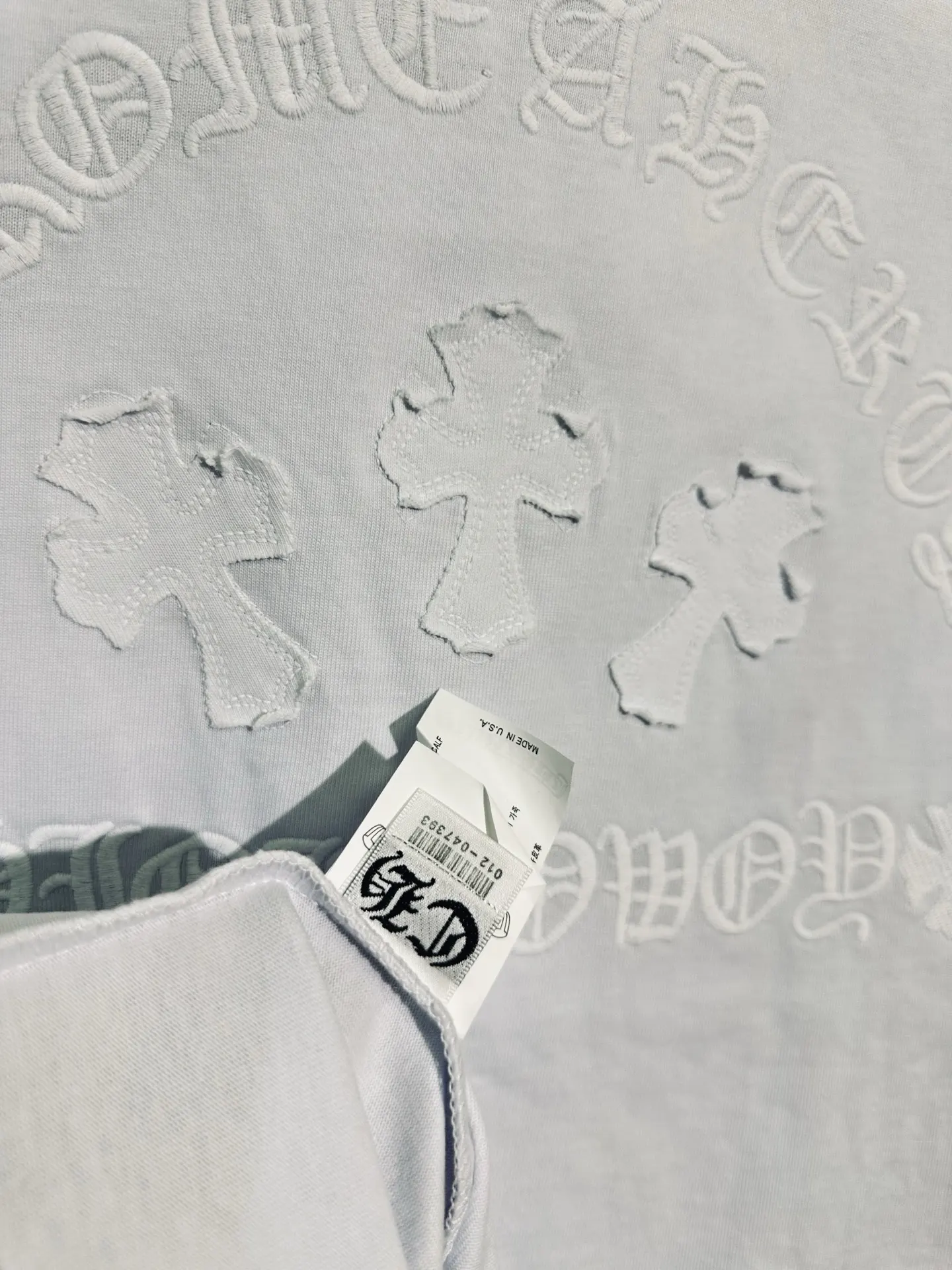 Logo-Embroidered Cotton-Jersey T-Shirt D11812014 — view 4