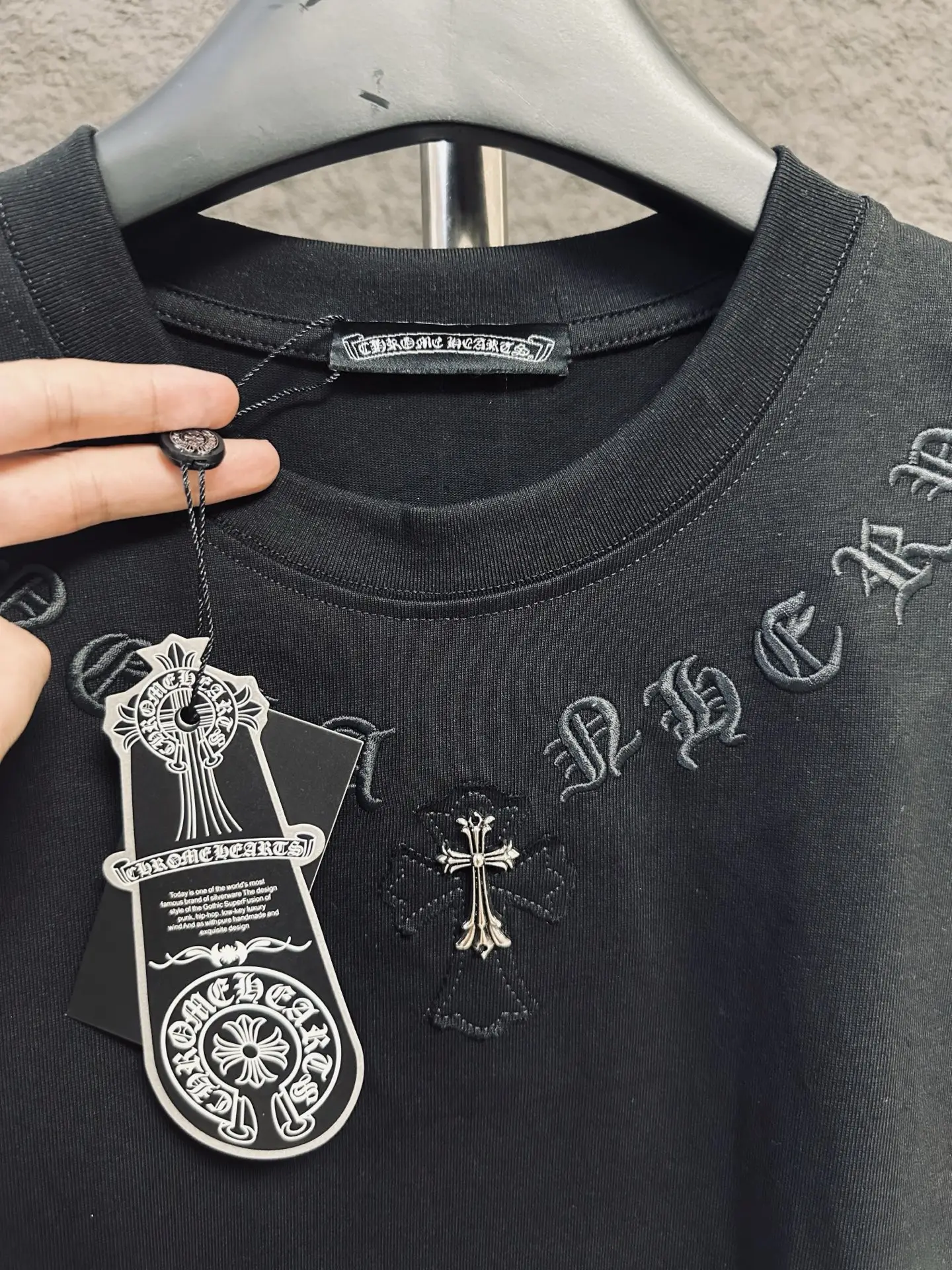 Logo-Embroidered Cotton-Jersey T-Shirt D11812014 — view 6