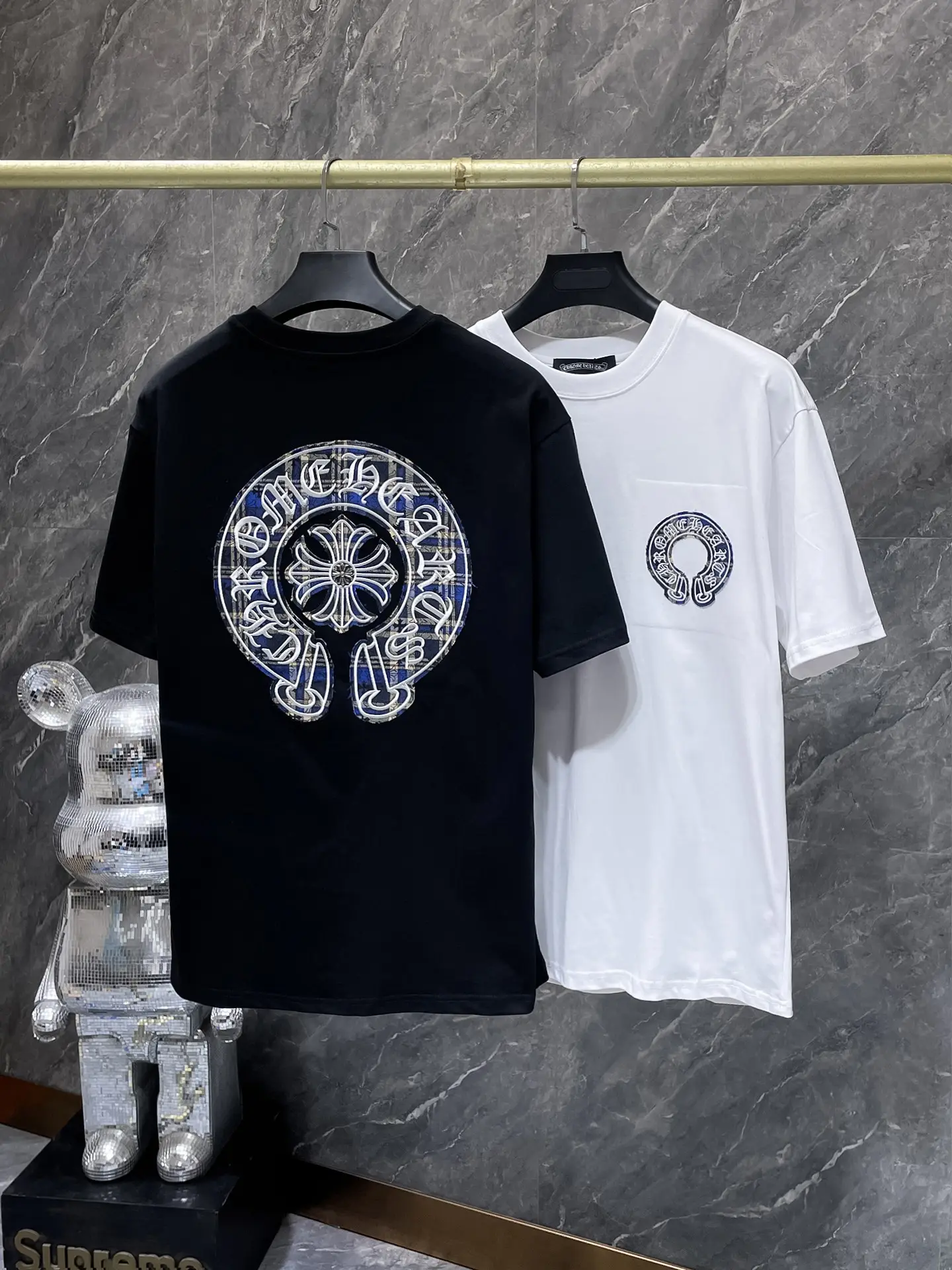 Horseshoe Appliqué Cotton T-Shirt D11512024