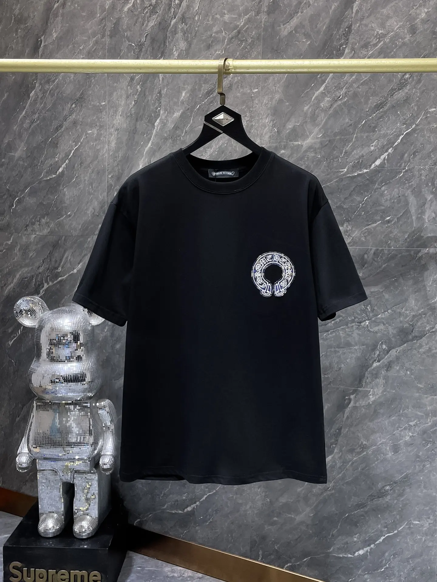 Horseshoe Appliqué Cotton T-Shirt D11512024 — view 2