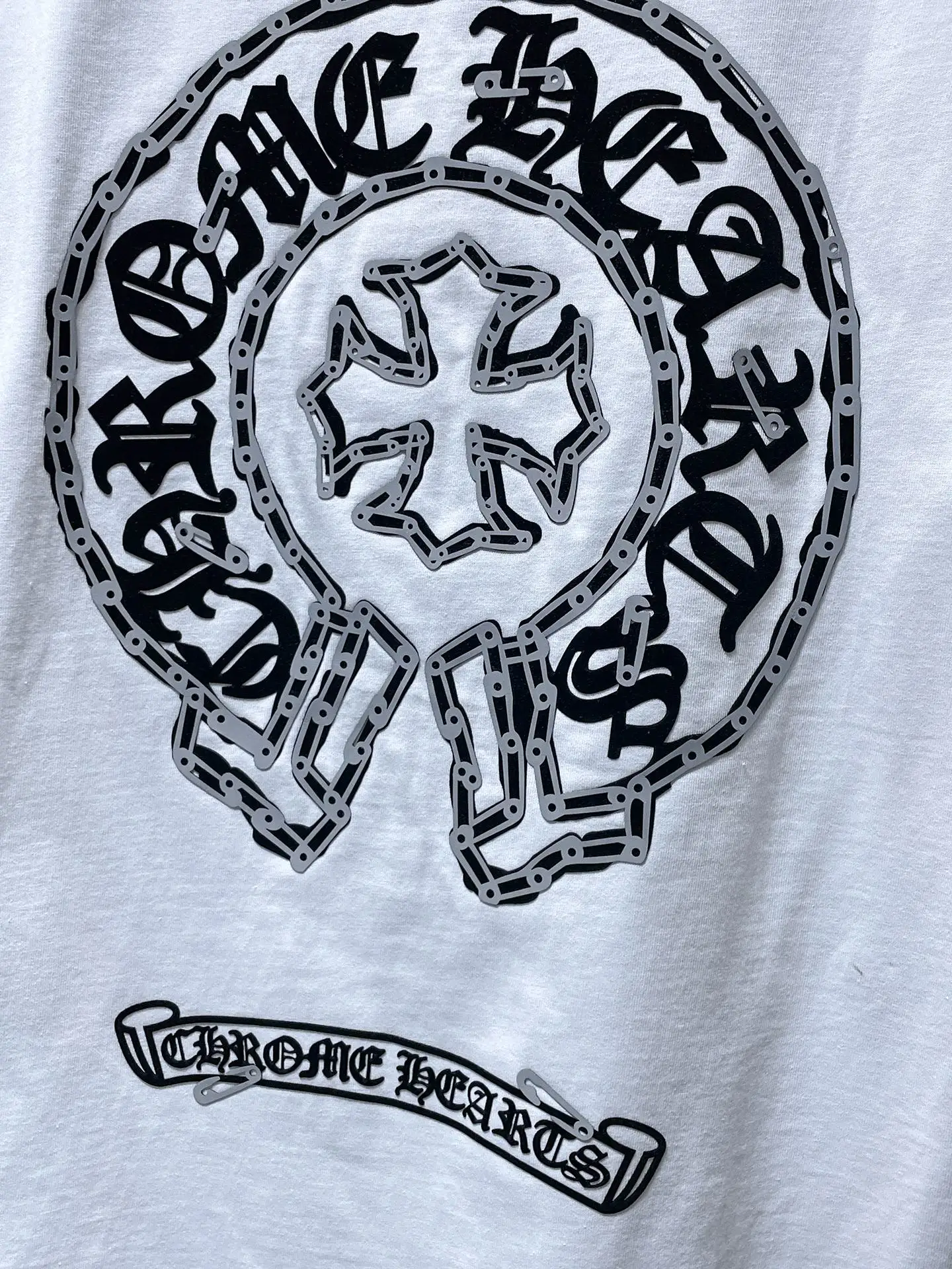 Horseshoe Logo Distressed Cotton T-Shirt D6815838 — view 5