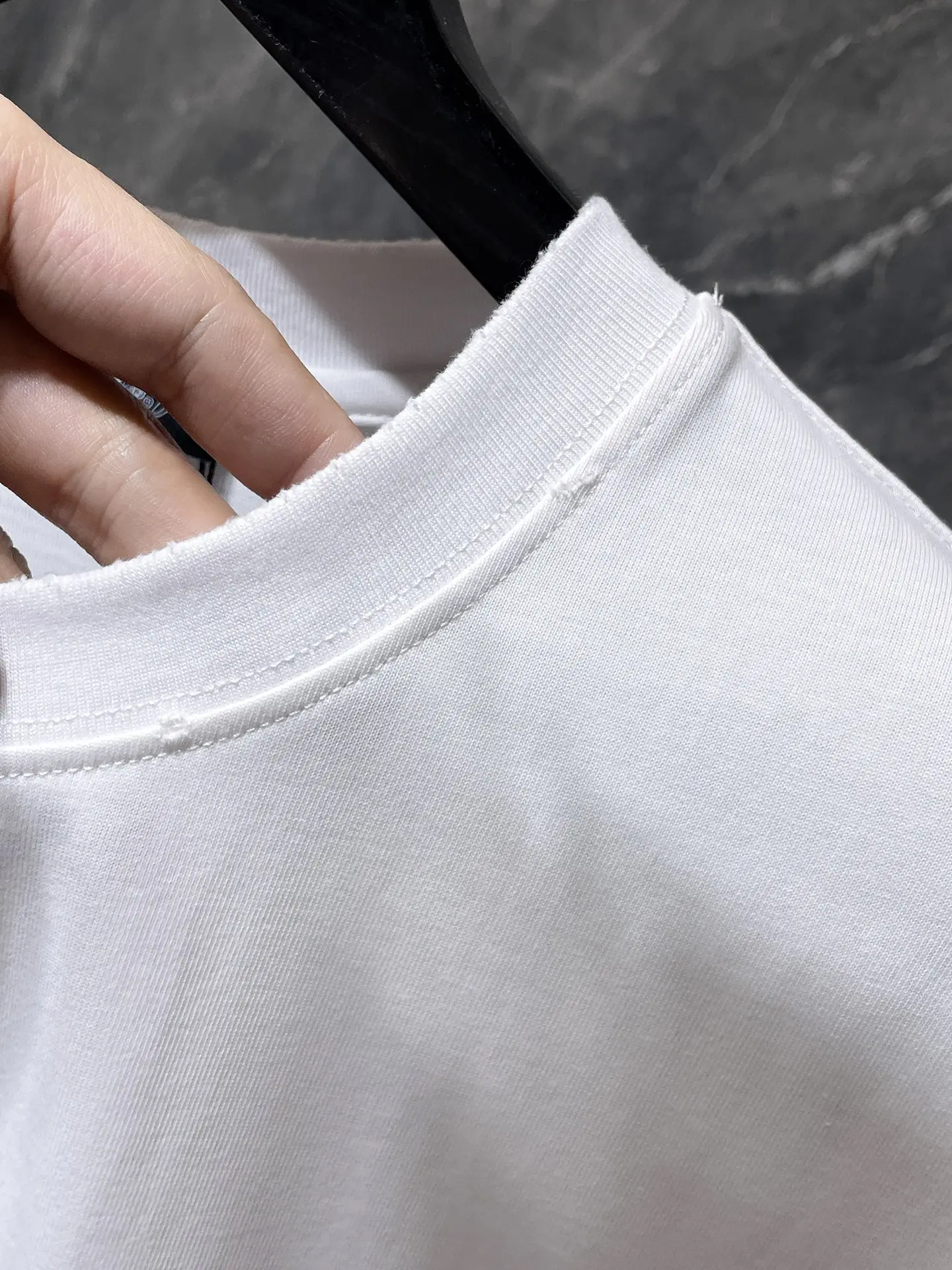 Rhinestone Horseshoe Logo Cotton T-Shirt D7015820 — view 7