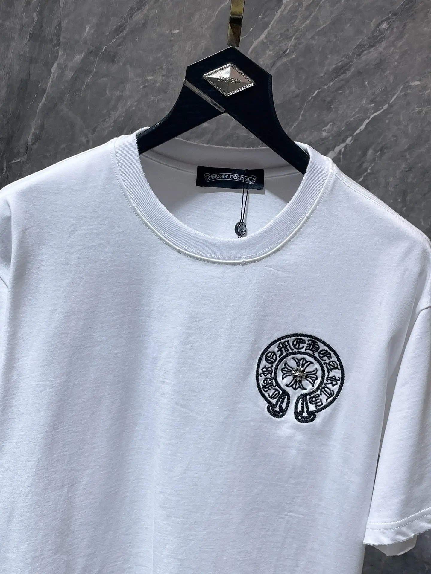 Cross Patch Embroidered Cotton T-Shirt D6815818 — view 4