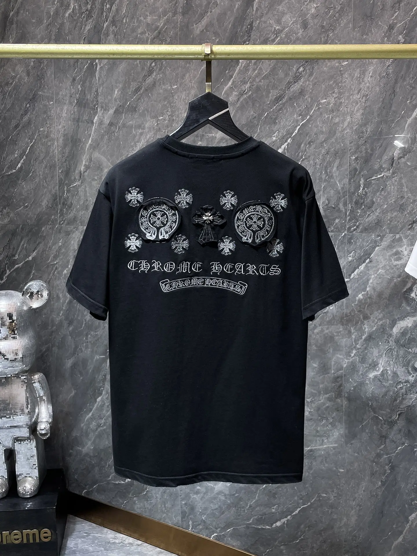 Embroidered Logo Cotton T-Shirt D6815819 — view 3