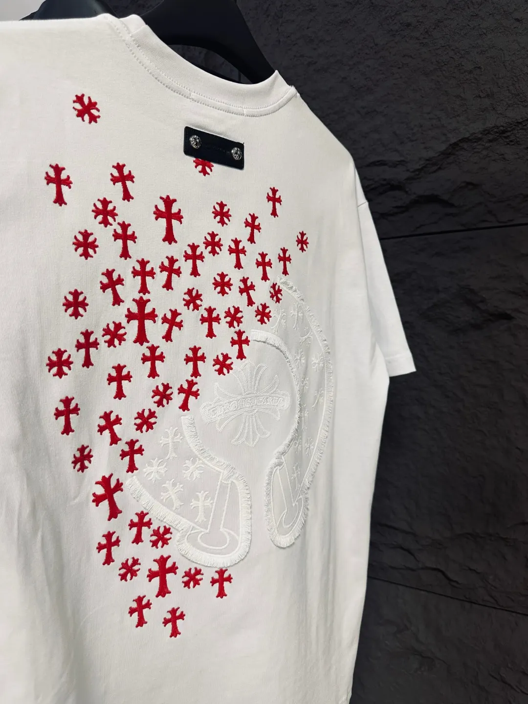Embroidered Horseshoe Logo Cotton T-Shirt D12812015 — view 3