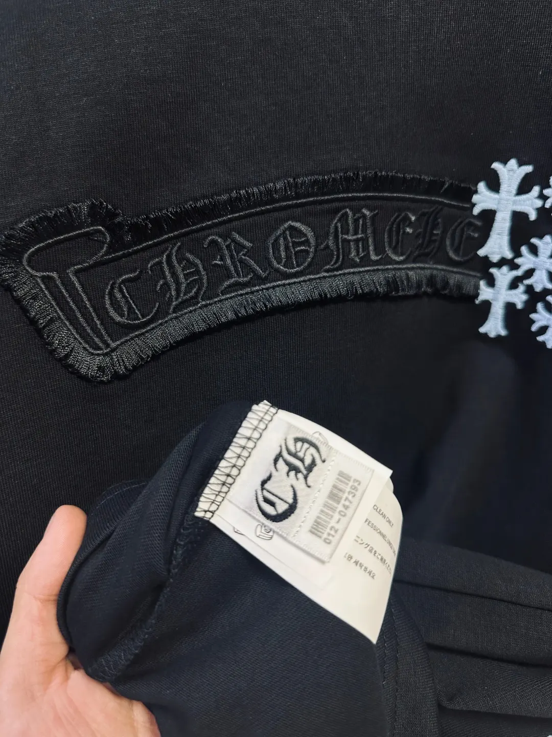 Embroidered Horseshoe Logo Cotton T-Shirt D12812015 — view 5