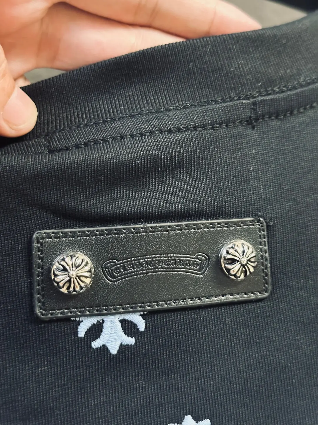 Embroidered Horseshoe Logo Cotton T-Shirt D12812015 — view 6