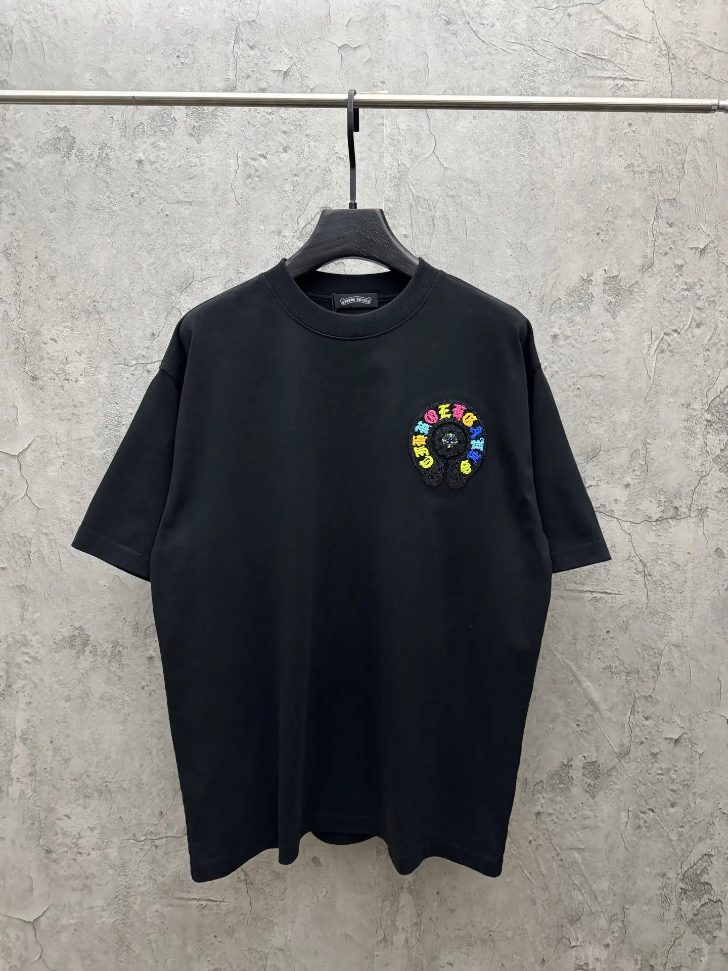 Embroidered Horseshoe Logo Cotton T-Shirt D7815825