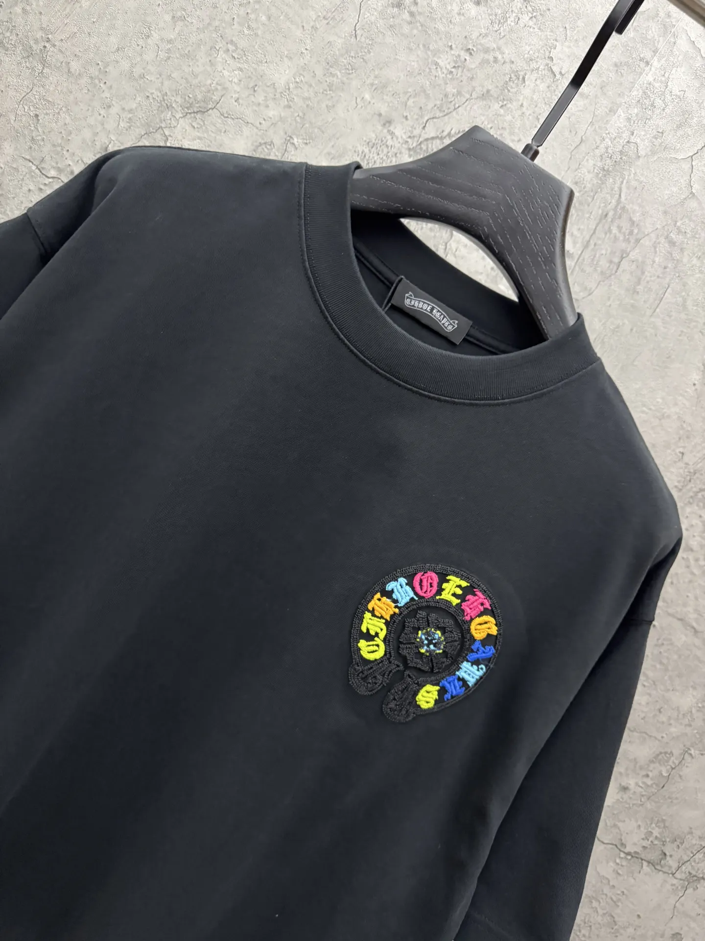 Embroidered Horseshoe Logo Cotton T-Shirt D7815825 — view 3