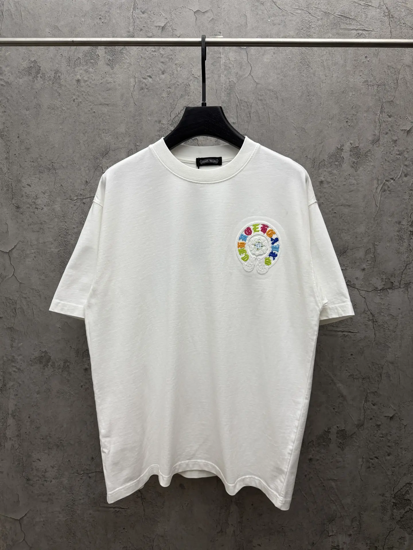 Embroidered Horseshoe Logo Cotton T-Shirt D7815826