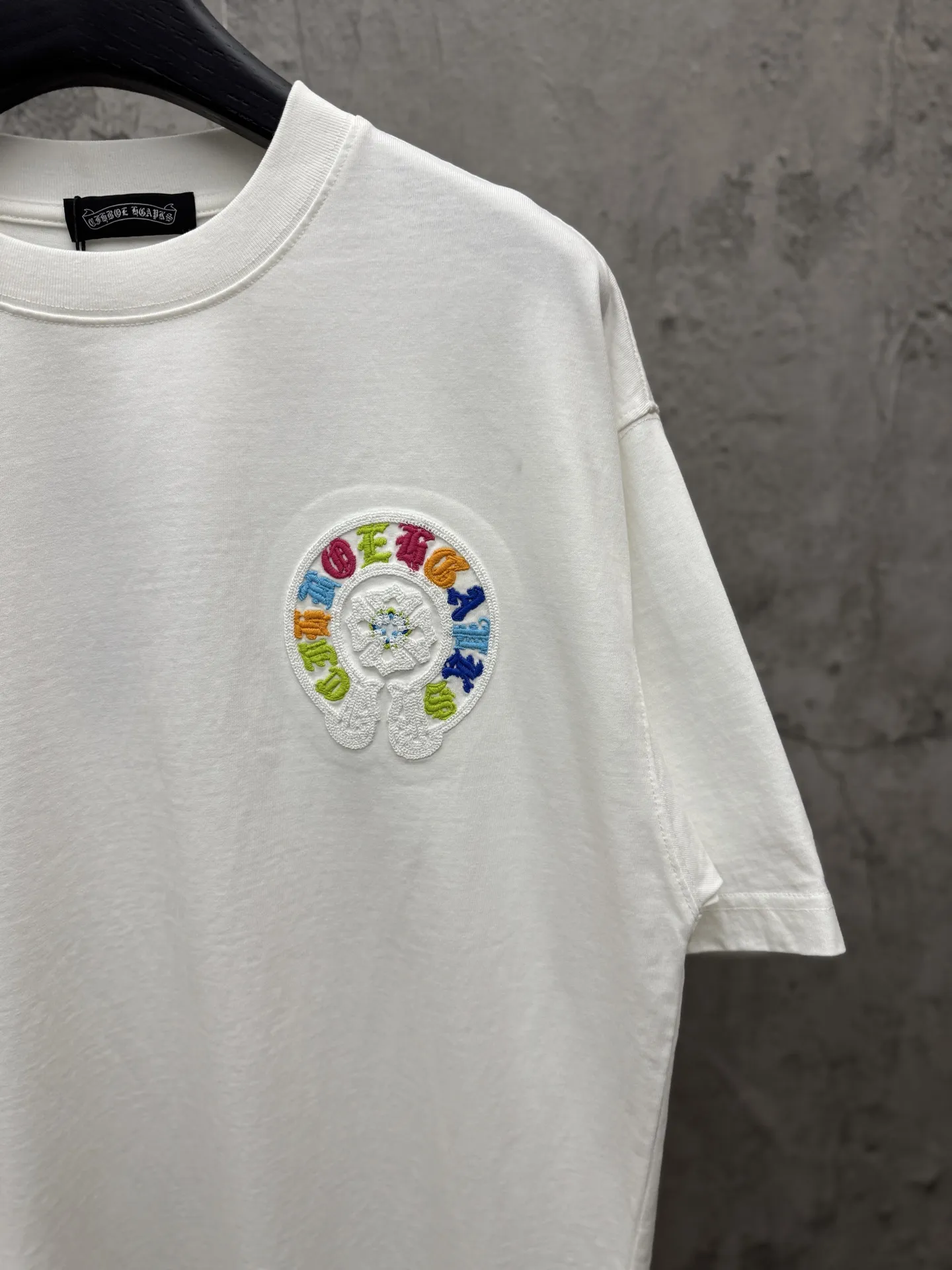 Embroidered Horseshoe Logo Cotton T-Shirt D7815826 — view 5