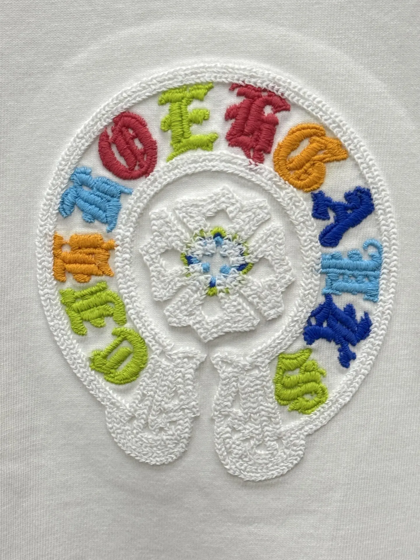 Embroidered Horseshoe Logo Cotton T-Shirt D7815826 — view 6