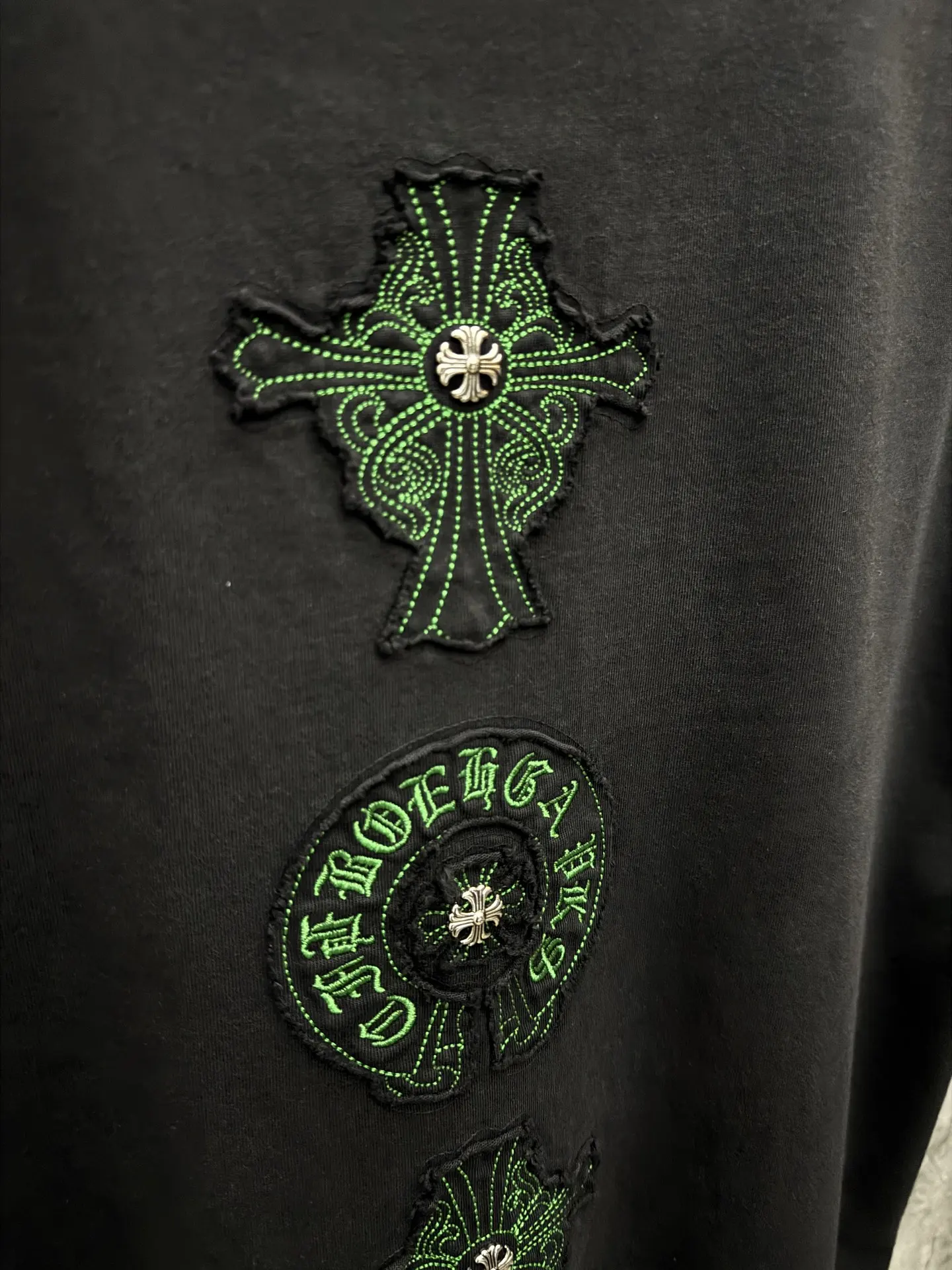 Embroidered Patch Cotton T-Shirt D6515822 — view 8