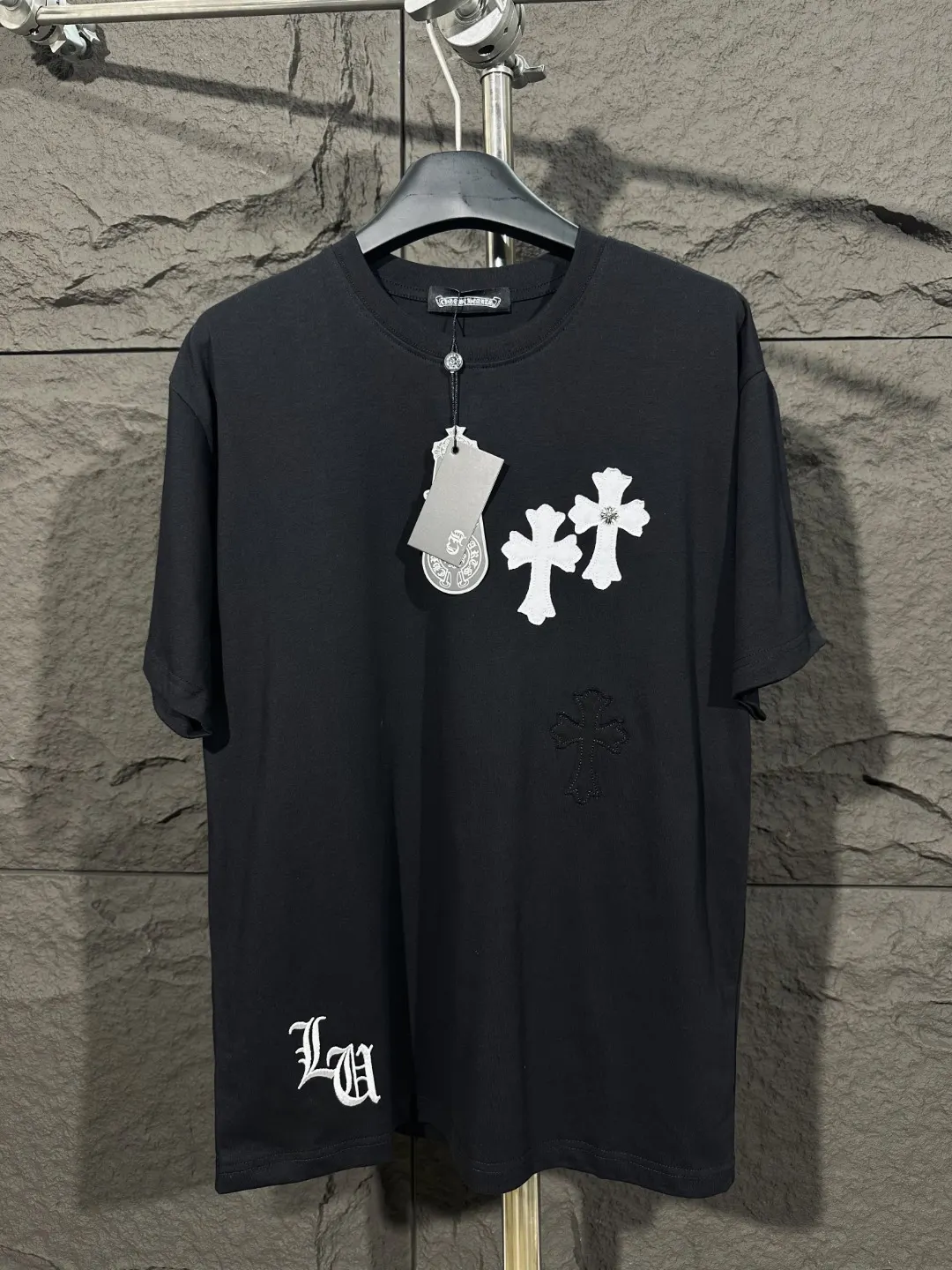 Cross Patch Embroidered Cotton T-Shirt D6015749 — view 12