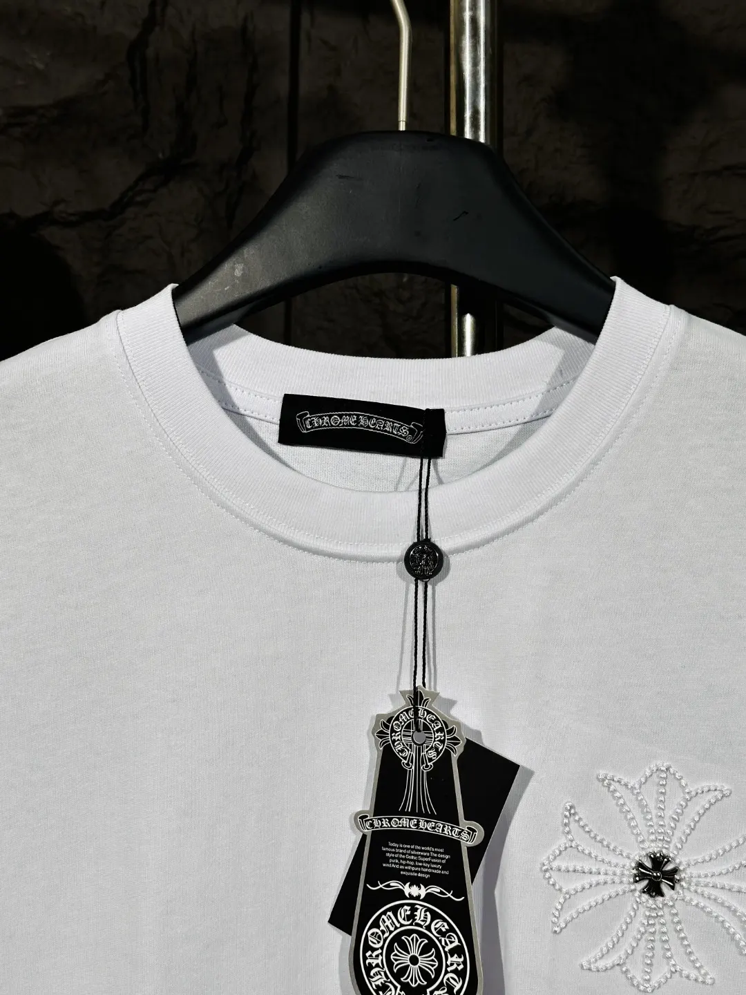Embroidered Cross Cotton T-Shirt D6015748 — view 4