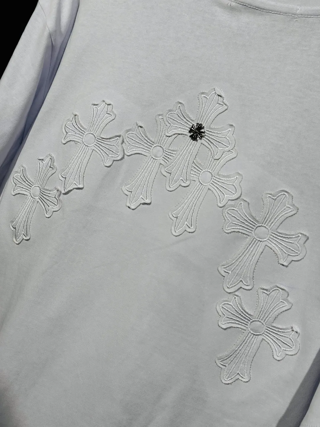 Embroidered Cross Cotton T-Shirt D6015748 — view 6