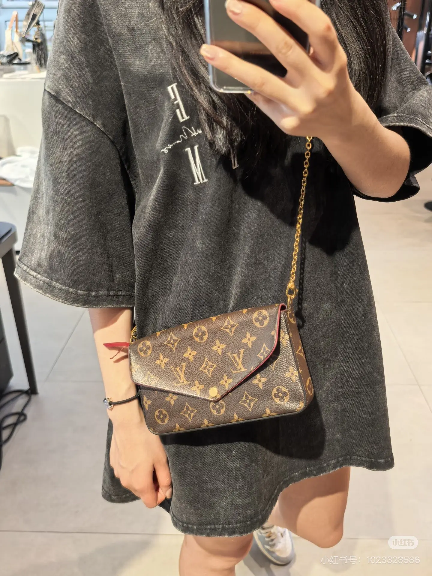 Félicie Pochette Monogram Crossbody Bag D31018324 — view 9