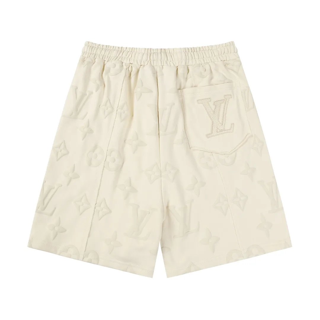 Monogram Embossed Cotton Jersey Shorts D19513245 — view 2