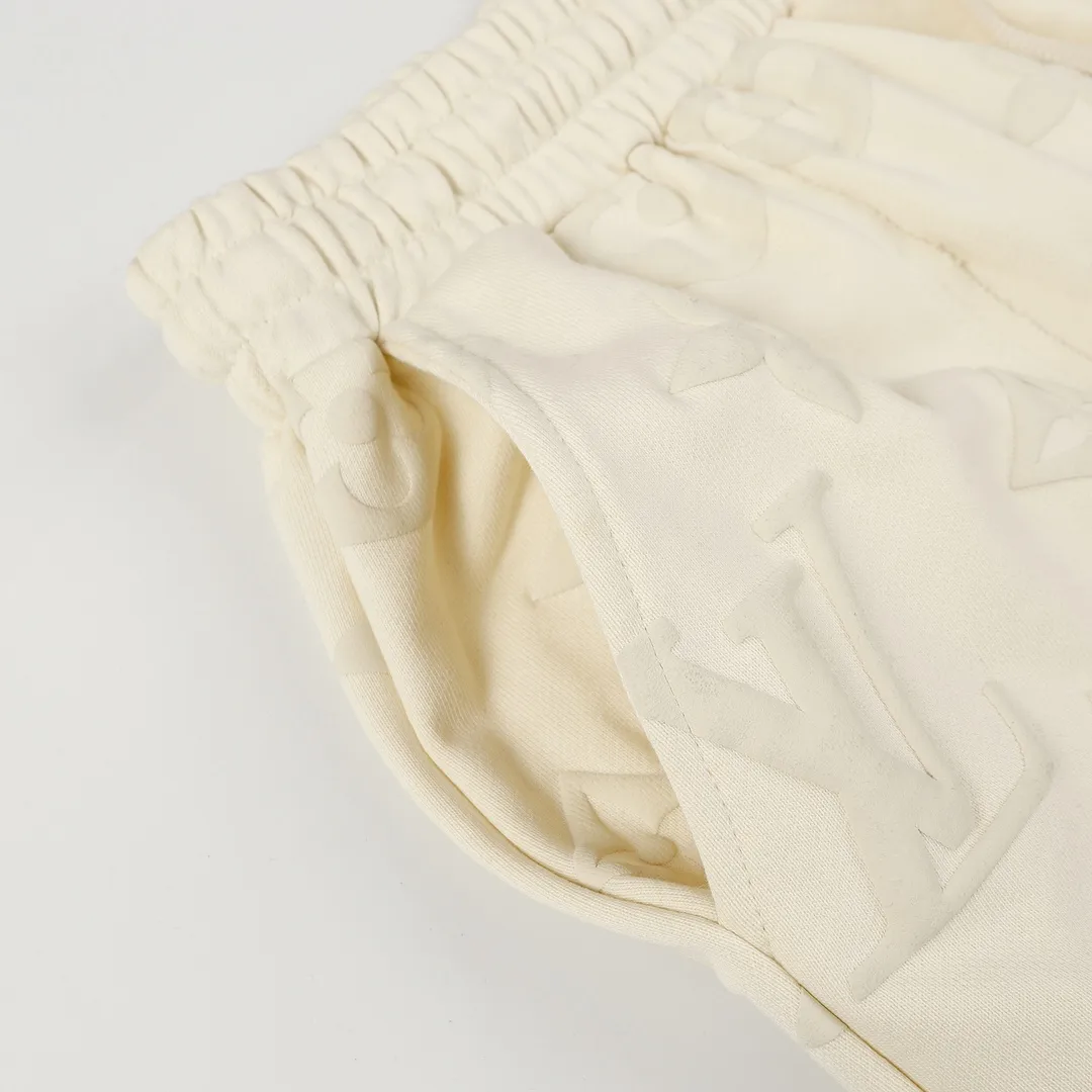 Monogram Embossed Cotton Jersey Shorts D19513245 — view 3