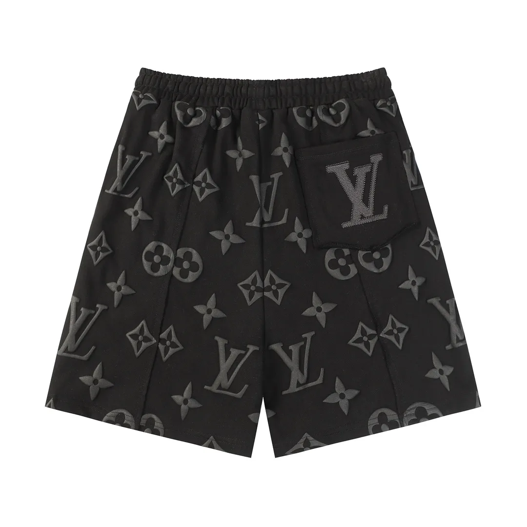 Monogram Puff-Print Drawstring Shorts D19513243 — view 2