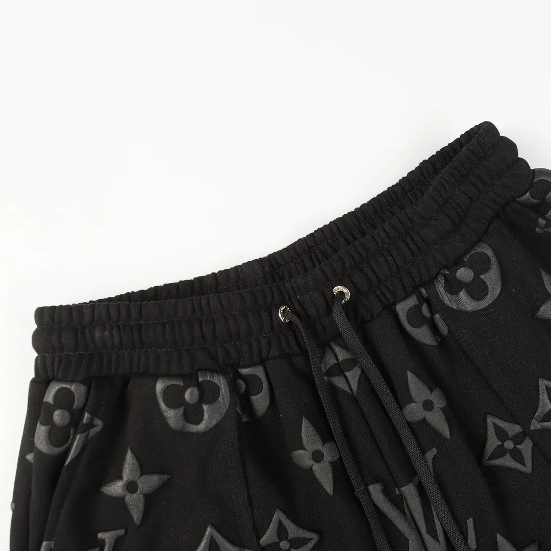 Monogram Puff-Print Drawstring Shorts D19513243 — view 5