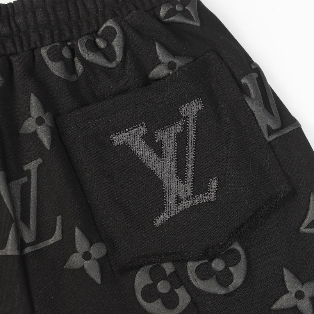 Monogram Puff-Print Drawstring Shorts D19513243 — view 9