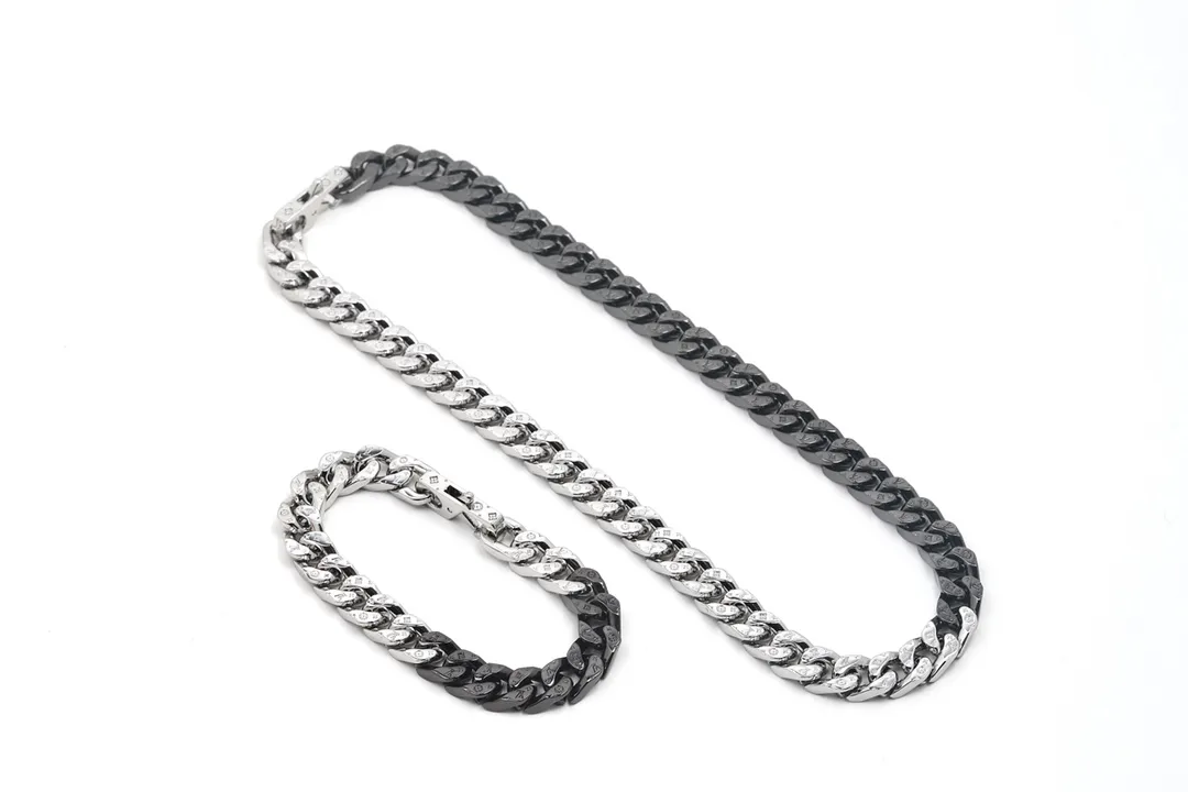 Monogram Chain Links Bracelet (Titanium Steel) D14017408 — view 4